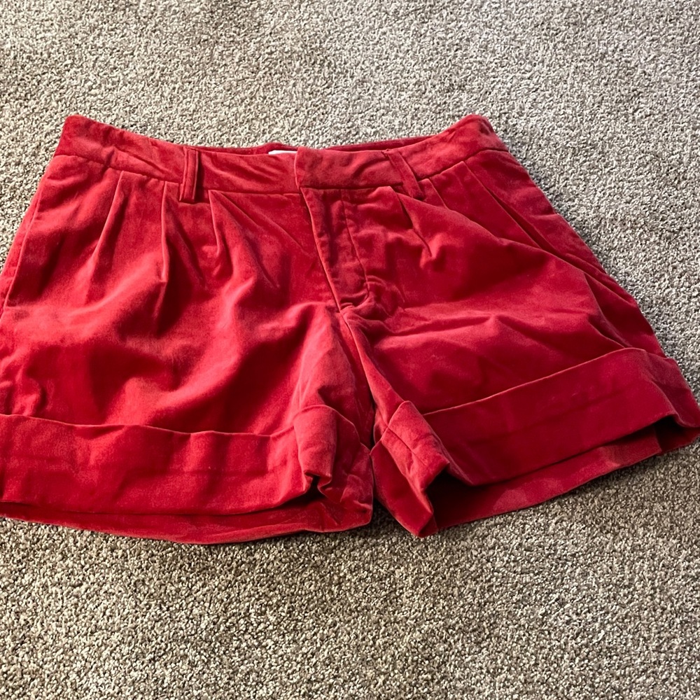 Erin Fetherston Velvet Shorts